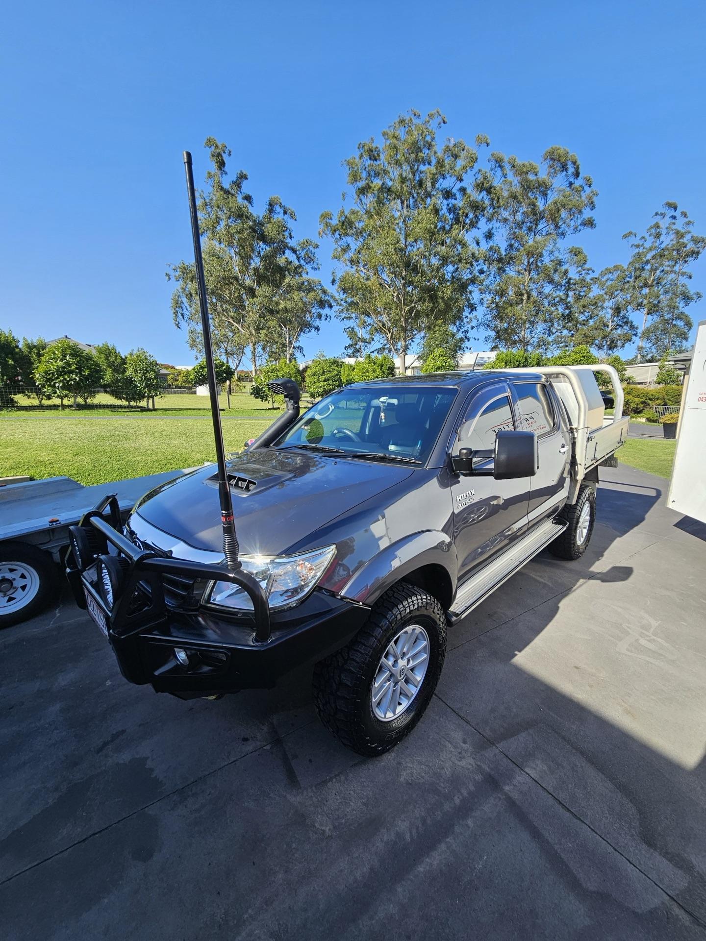Silver Hilux Ute exterior after full detail