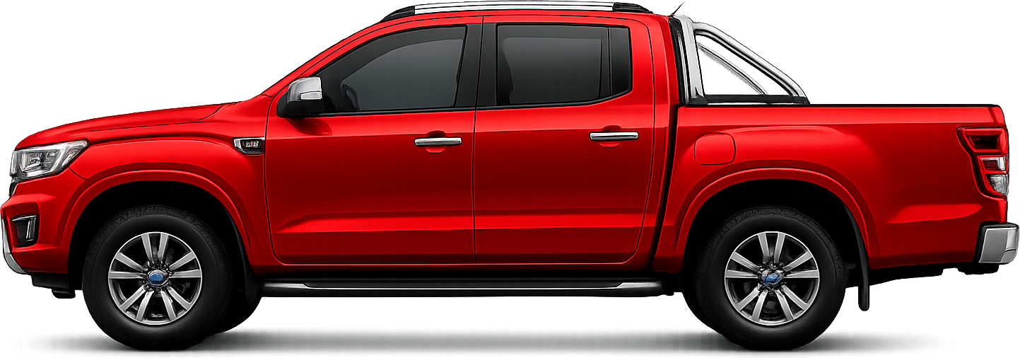 Large dual-cab ute silhouette